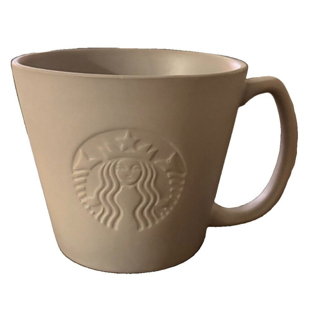 Starbucks 2019 VENTI Mug 20 fl oz Coffee Mug Matte Grey Embossed.